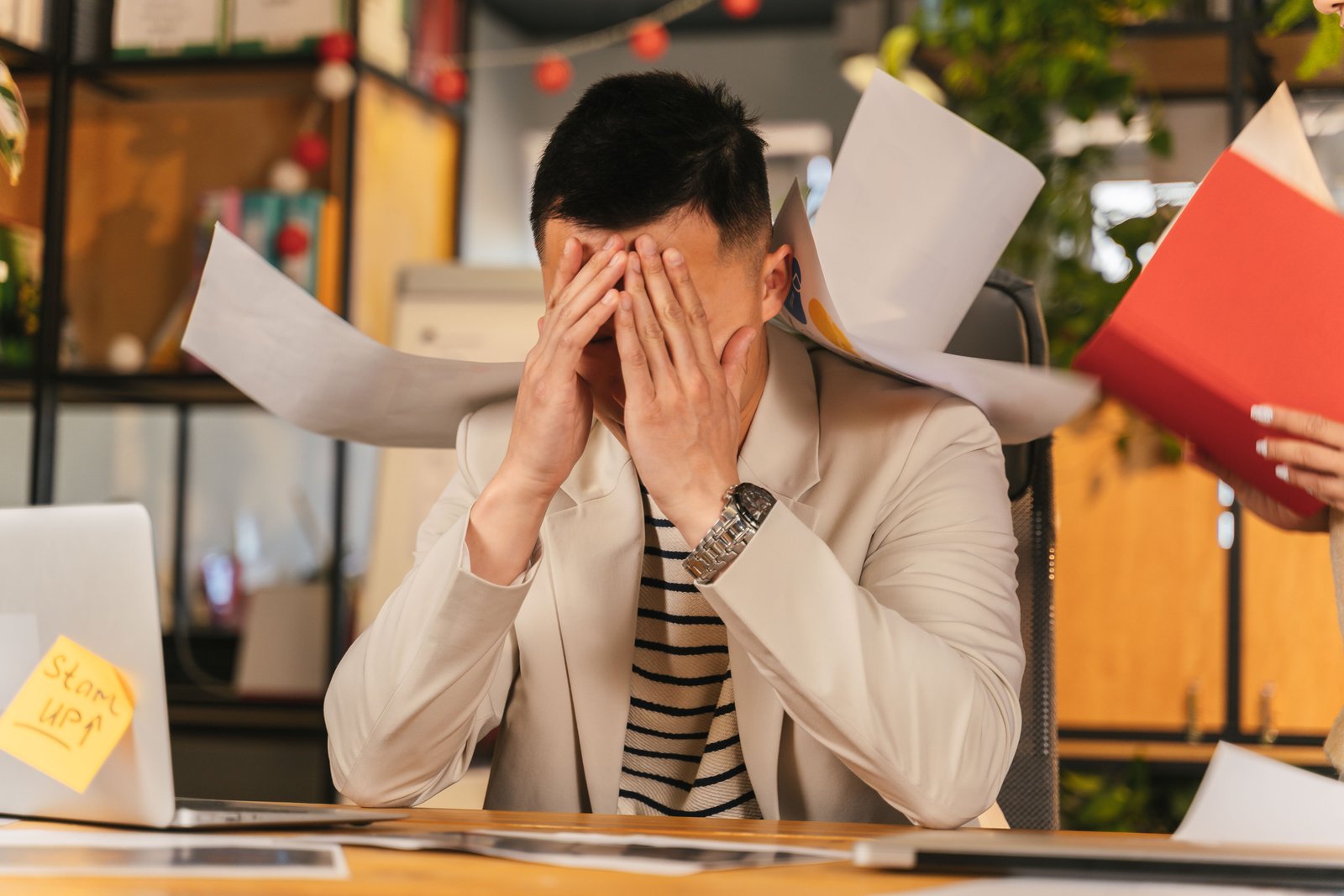 Stressed Professional